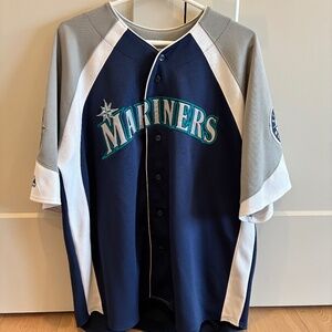 SEATTLE MARINERS BASEBALL SHIRT JERSEY MAJESTICS MEN'S SIZE XL SPORTS ATHLETIC